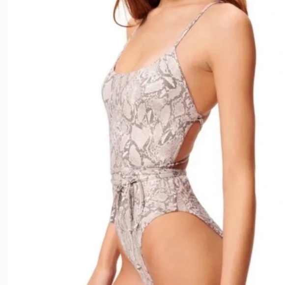 Good American Barely There one piece swimsuit sand snake size 2XL - Picture 2 of 8